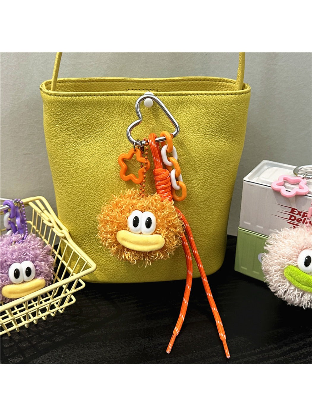 Keypus - Cute Quirky Pom Pom Keychain