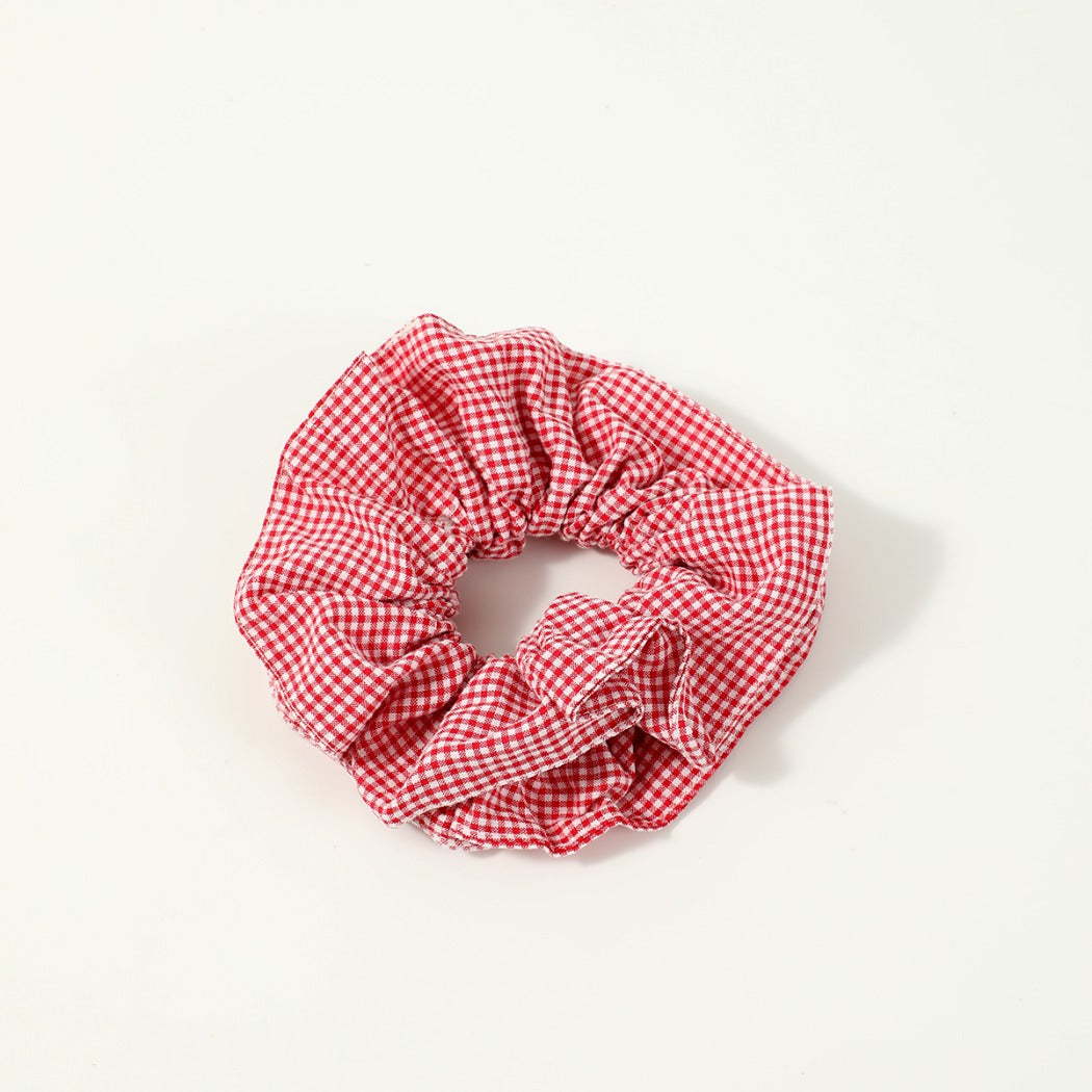 Gifty - Vintage Plaid Double Layer Scrunchie