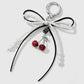 Keypus - Sweet Cherry Bow Beaded Keychain