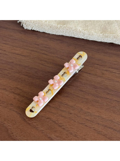 Beau - Sweet Floral Acetate Side Bangs Hair Clip