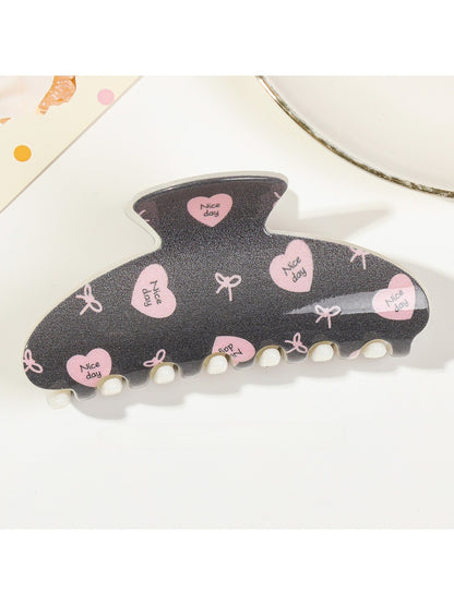 Beau - Black Square Tooth Claw Clip