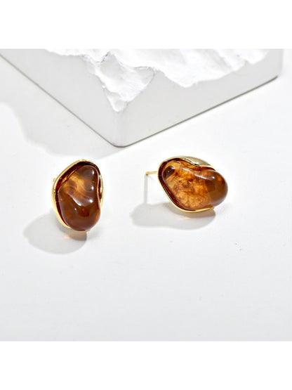 Earedge - Ombre Cloud Vintage Button Earrings