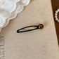 Beau - Leopard Print Heart and Flower Hair Clip