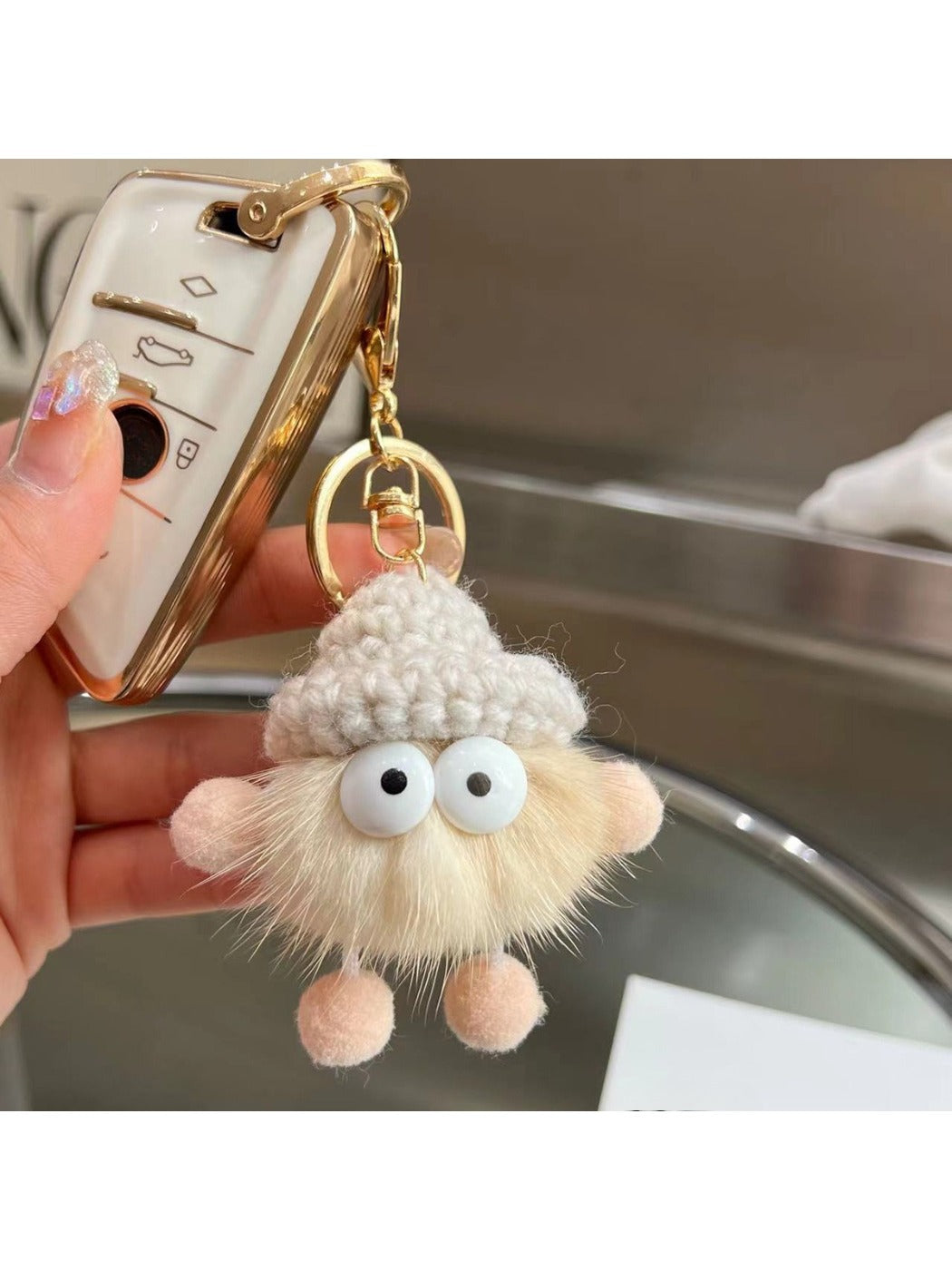 Keypus - Adorable Soot Ball Plush Keychain
