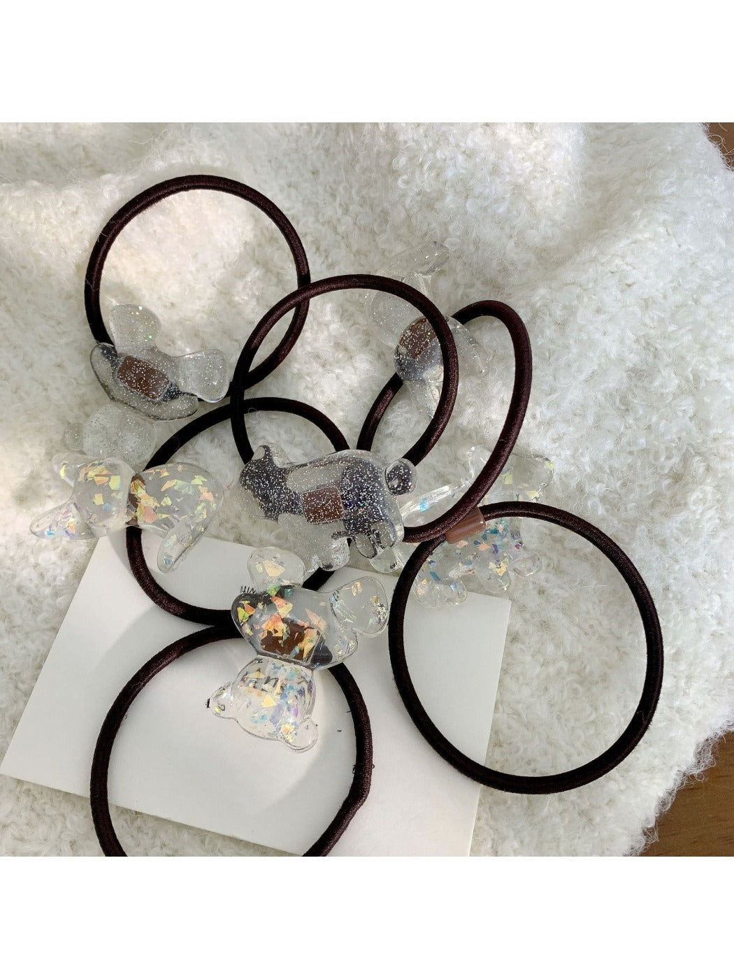 Gifty - Cute Clear Bear Hair Tie