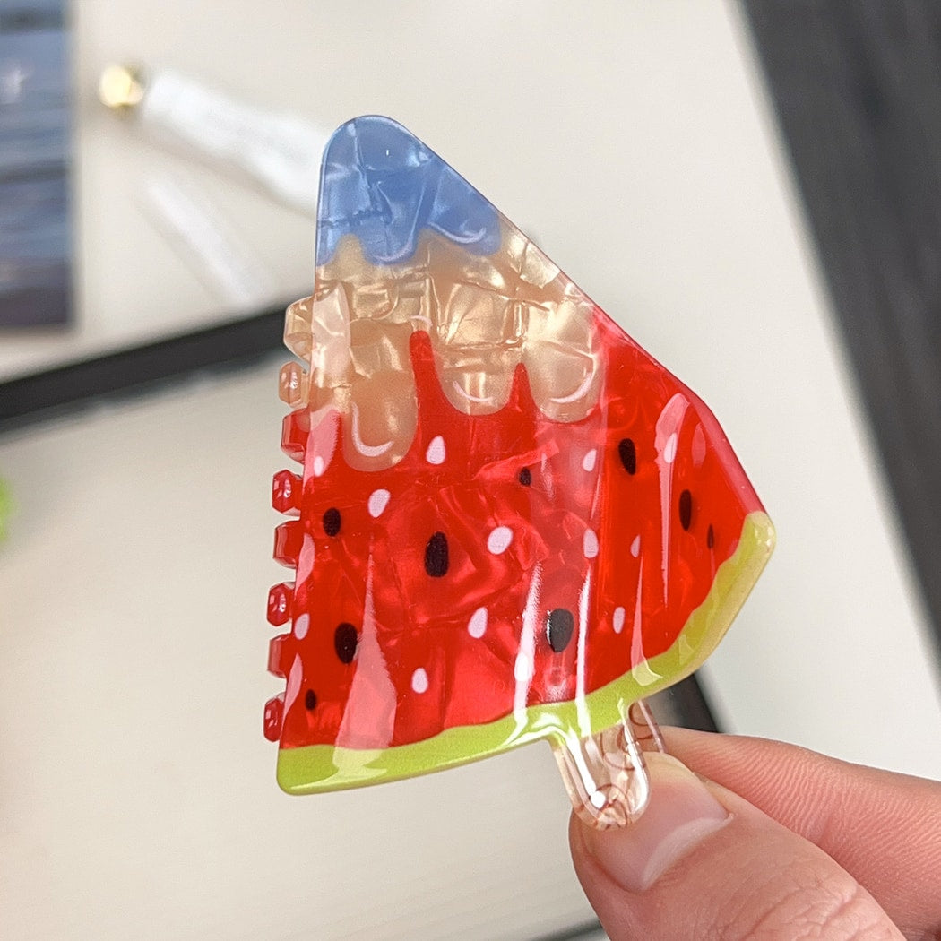 Beau - Cartoon Ice Cream Motif Claw Clip