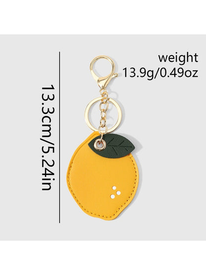 Keypus - Cute Faux Leather Fruit Key Ring Keychain