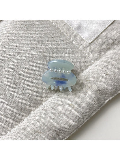 Beau - Macaron Colored Oval Openwork Claw Clip