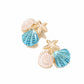 Earedge - Ocean Themed Starfish Dangle Earrings