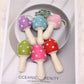 Feltery - Colorful Felt Mushroom Keychain 3D Cute
