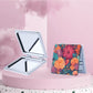 Mirroray - Floral Print Foldable Touch-Up Mirror