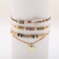 Lovra - Bohemian Beaded Alloy Strand Bracelet