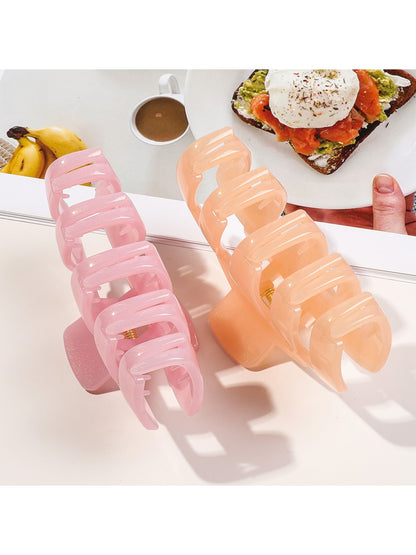 Beau - Geometric PC Gold Speckle Finish Claw Clip