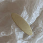 Beau - Plaid Fabric Covered Oval Alloy Hair Clip