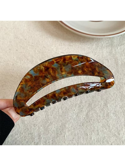 Beau - Vintage Half Circle Hollow Out Claw Clip