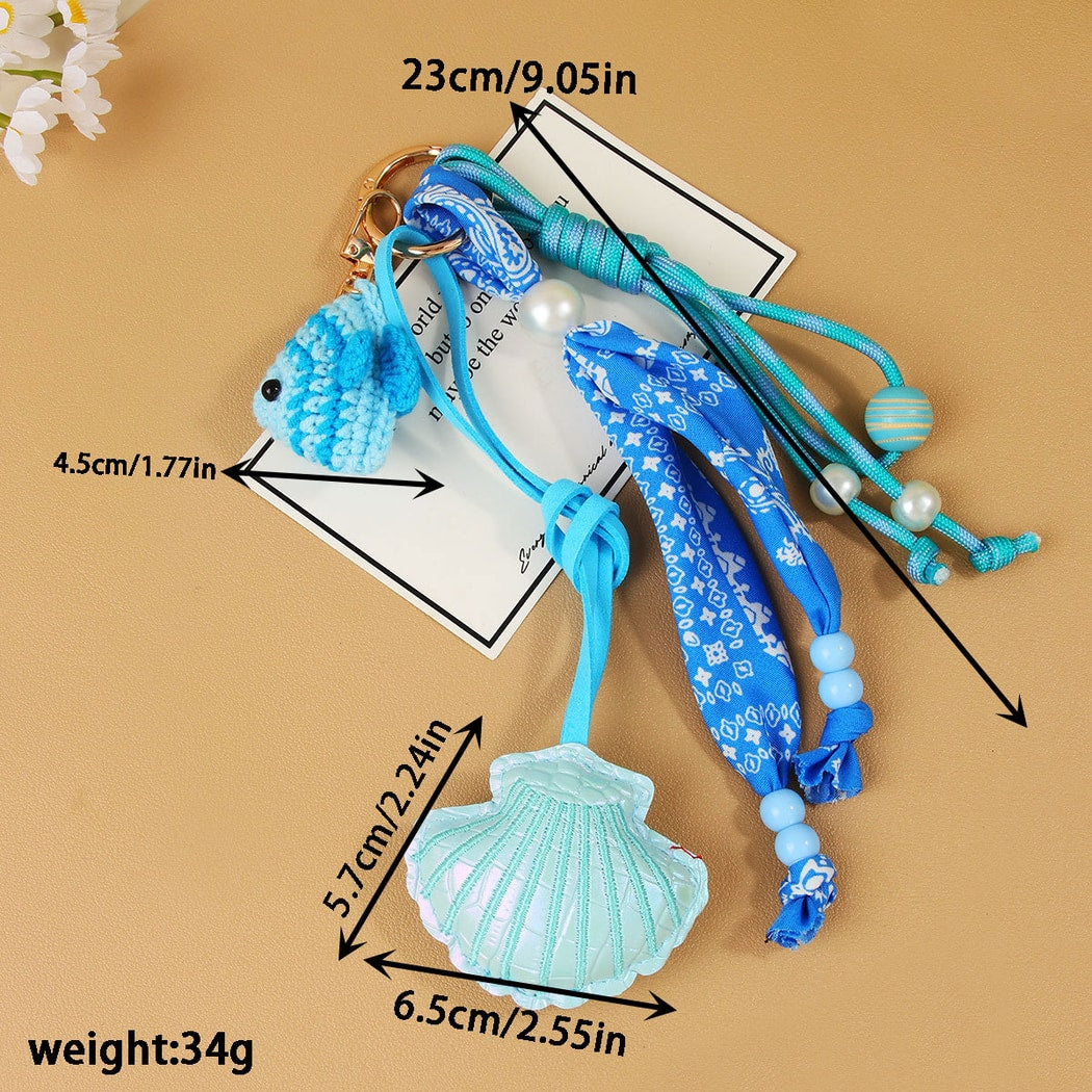 Keypus - Sea Inspired Fish Pendant Bag Charm Keychain