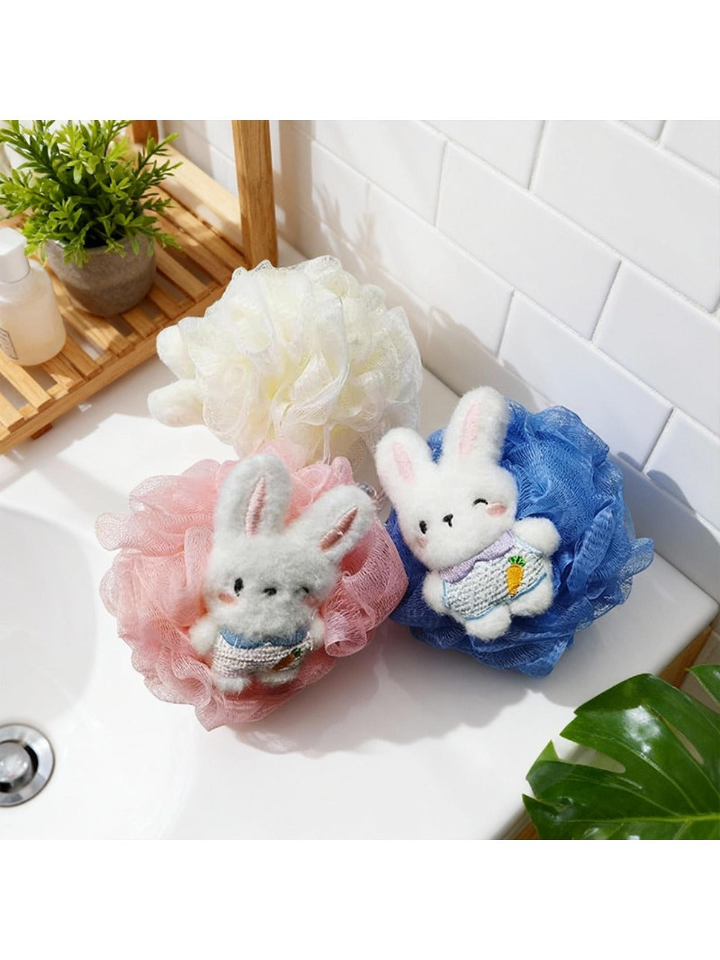 Papo - Cute Bunny Bath Flower Ball
