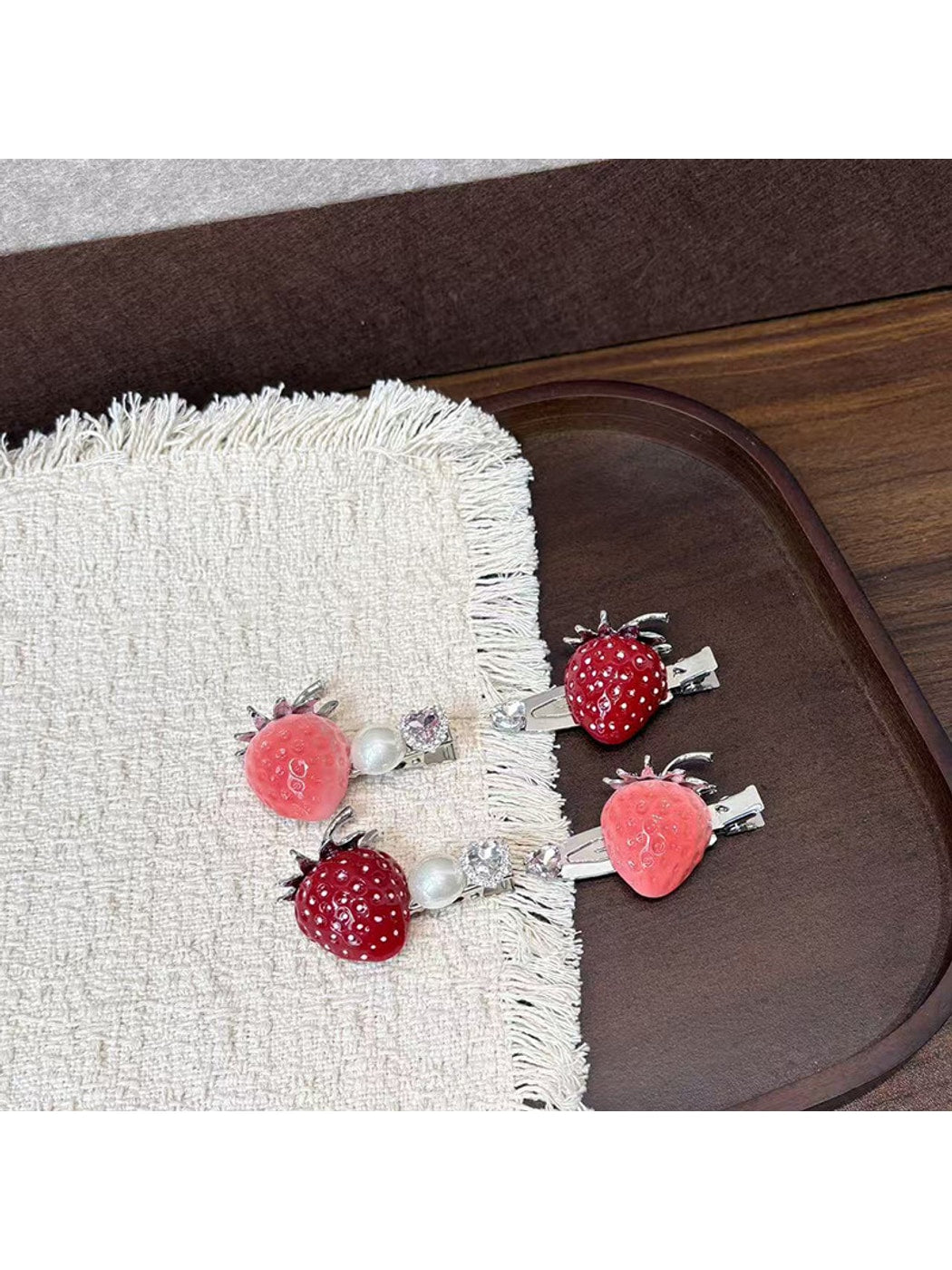 Beau - Sweet Strawberry Side Styling Duckbill Hair Clip
