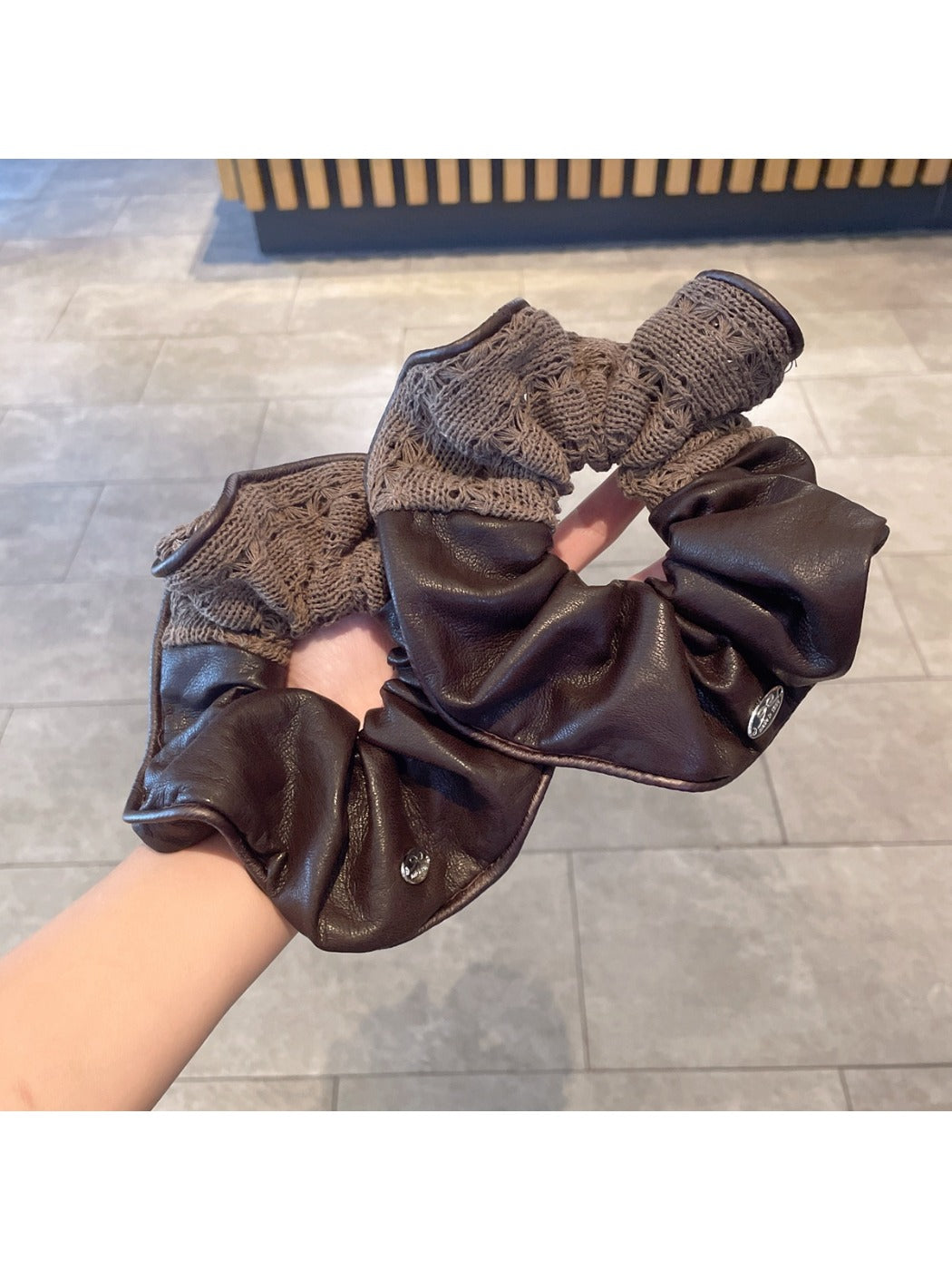 Gifty - Double-Layer Patchwork Scrunchie