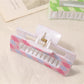Beau - Openwork Grid Pattern Square Claw Clip