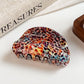 Beau - Geometric Pattern PVC Half Moon Claw Clip