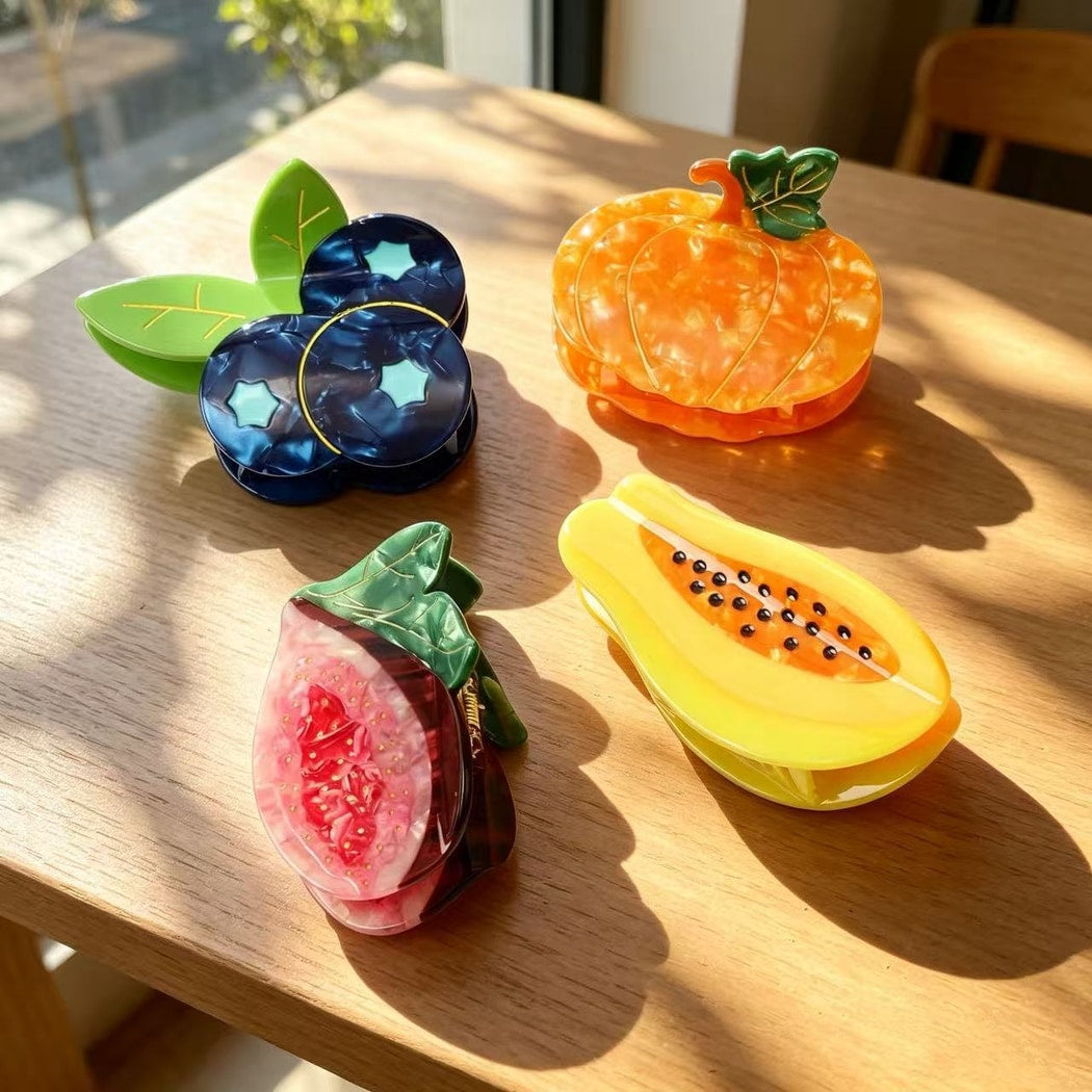 Beau - Fruit Shape Acetate Decorative Claw Clip