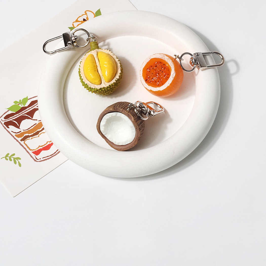 Keypus - Sweet Style Fruit Charm Plastic Alloy Keychain