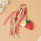 Keypus - Strawberry Bow Ribbon Bag Charm Keychain