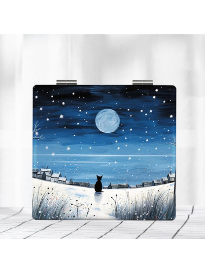 Mirroray - Oil Painting Landscape Foldable Makeup Mirror