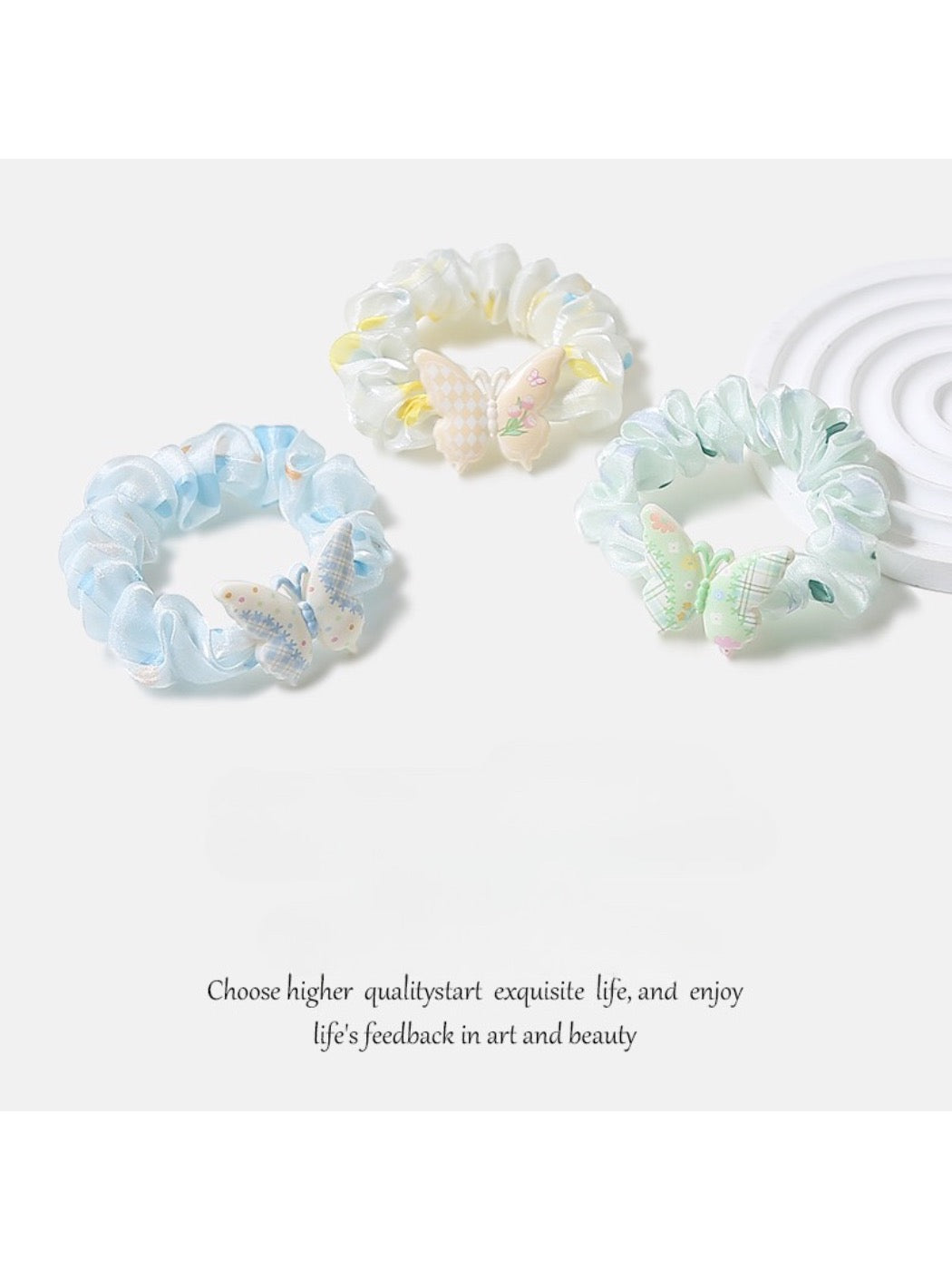 Gifty - Small Butterfly Hair Scrunchies