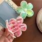 Beau - Five Petal Floral Plastic Hair Claw Clip