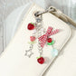 Keypus - Sweet Plaid Bow Apple Tulip Keychain