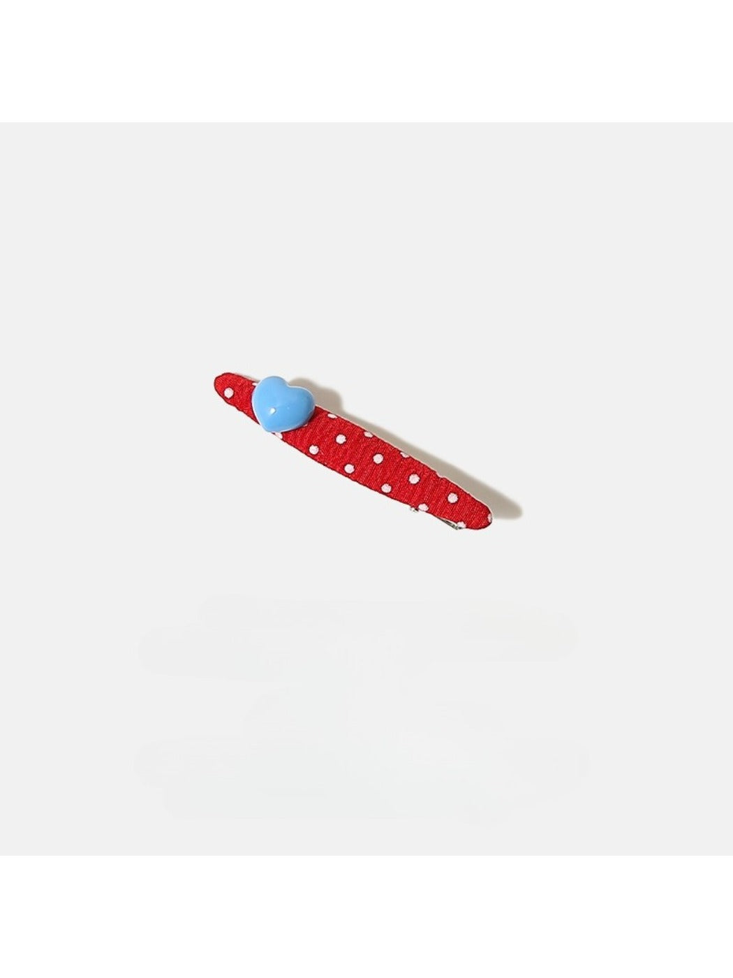 Beau - Valentines Day Polka Dot Heart Hair Clip