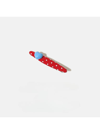 Beau - Valentines Day Polka Dot Heart Hair Clip