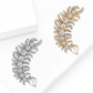 Brovia - Feather Rhinestone Alloy Elegant Brooch Pin