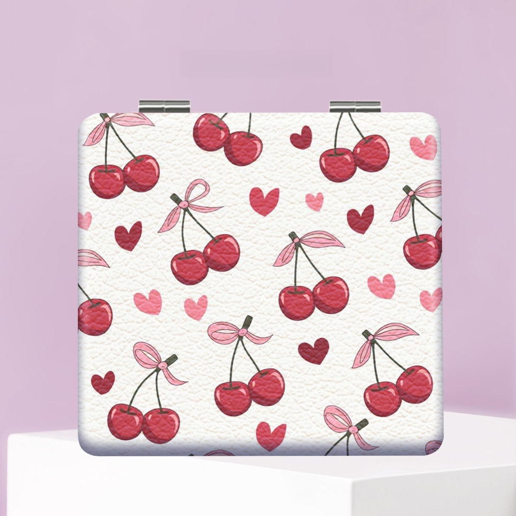 Mirroray - Portable Fruit Print Compact Makeup Mirror