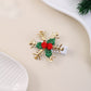 Beau - Christmas Glitter Snowflake Side Barrette