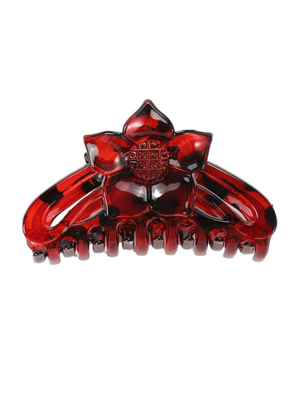Beau - Elegant Flower Shaped Long Strip Claw Clip