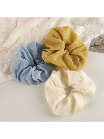 Gifty - Trendy Solid Color Ruched Scrunchie