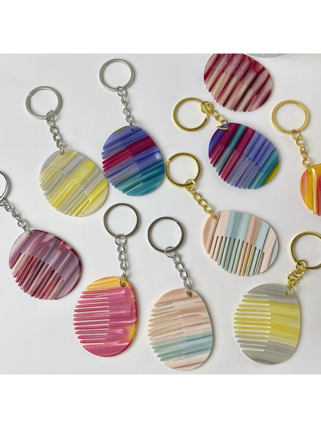 Keypus - Colorful Comb Keychain Charm