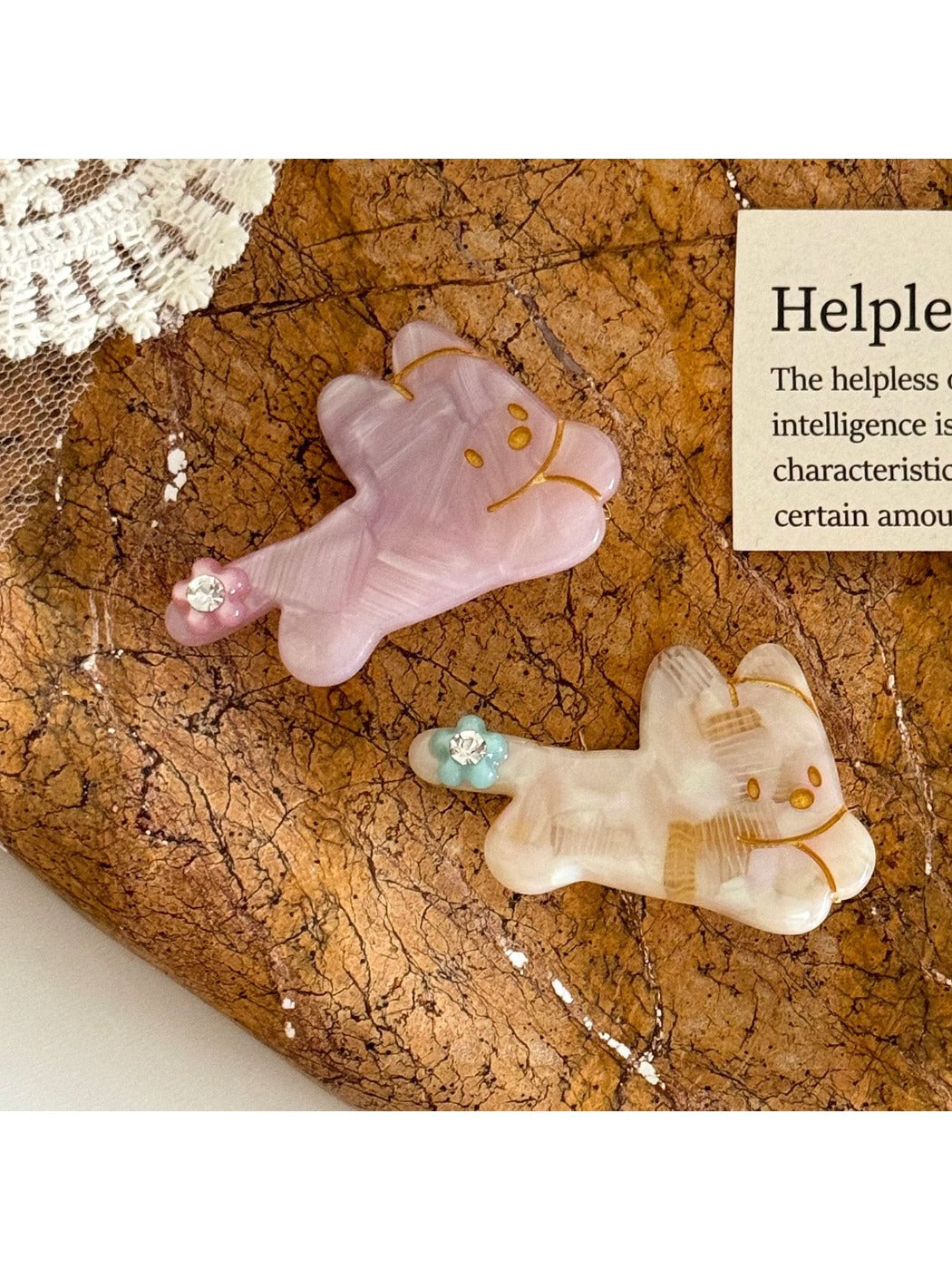 Beau - Cute Dog-shaped Hairpin Made of Acetate