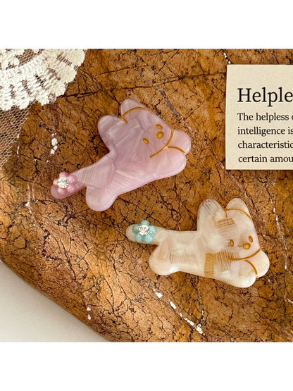 Beau - Cute Dog-shaped Hairpin Made of Acetate