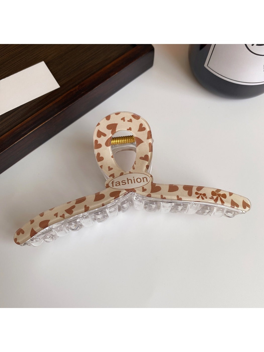 Beau - Brown Simple Bow Hair Clip