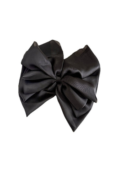 Beau - Layered Bow Polyester Claw Clip