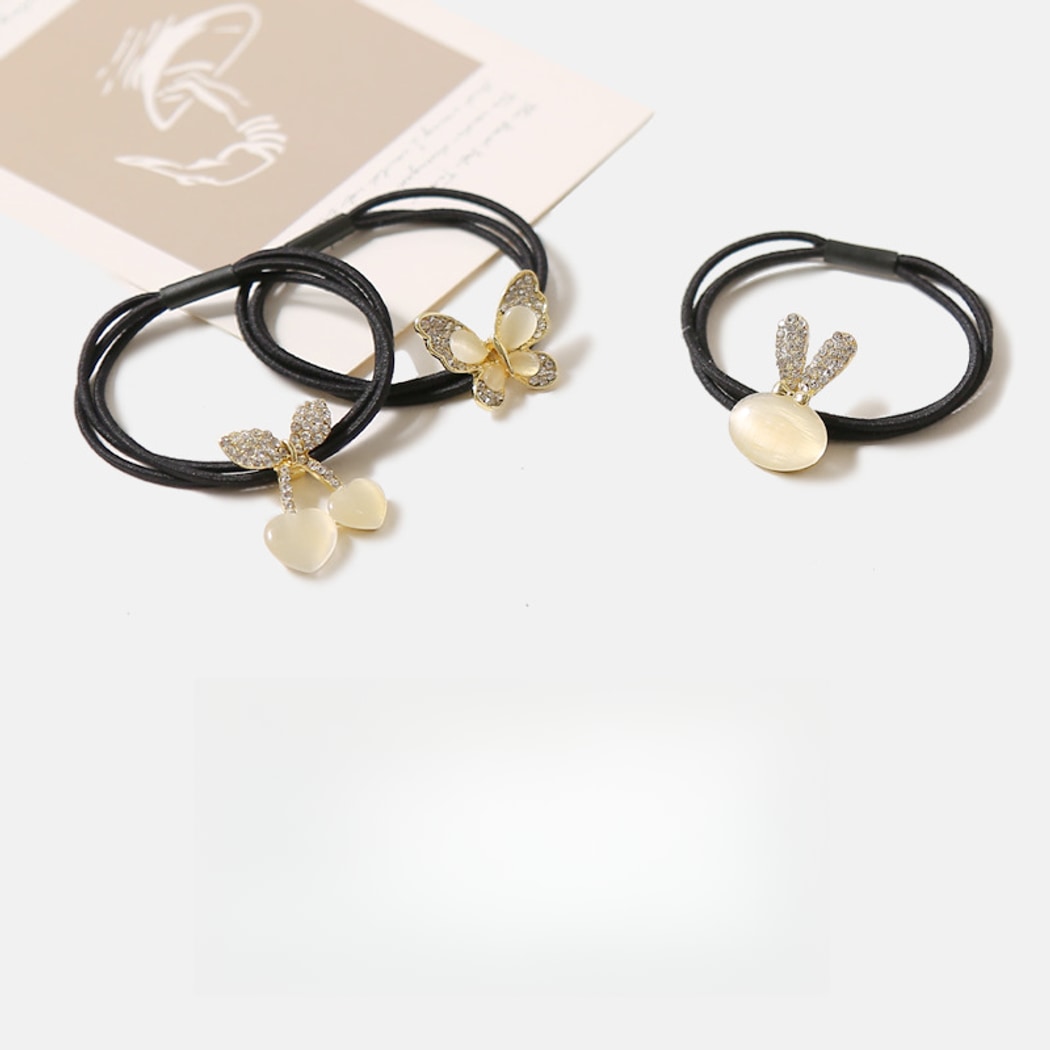 Gifty - Decorative Butterfly Motif Alloy Hair Tie