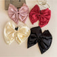 Beau - Layered Bow Polyester Claw Clip