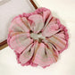 Gifty - Lace Color Block Gingham Head Tie
