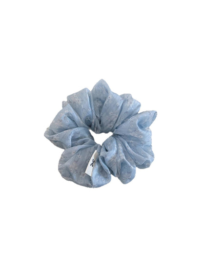 Gifty - Floral Print Polyester Ruffled Scrunchie