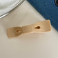 Beau - Glossy Plastic Bow Design Hair Clip