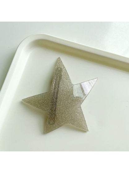 Beau - Geometric Five-Point Star French Barrette